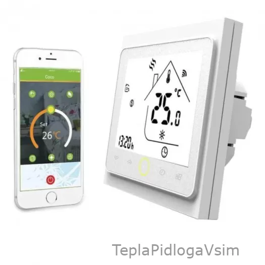 Фото 2 - Терморегулятор PWT 002 Wi-Fi White