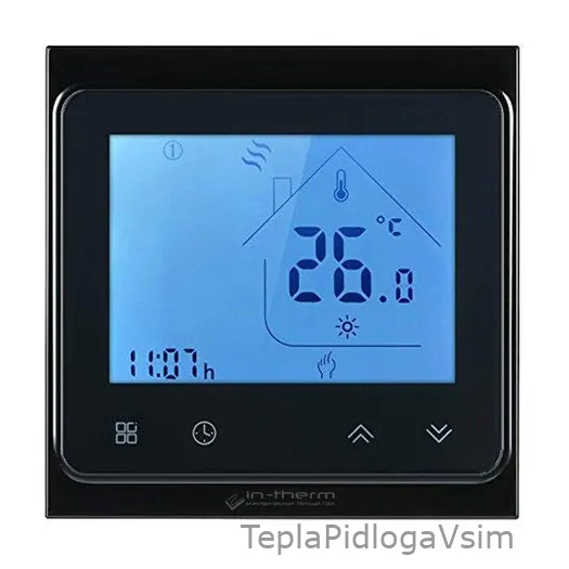 Фото 1 - Терморегулятор PWT 002 Wi-Fi Black Matte