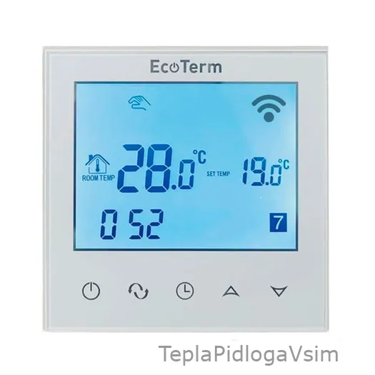 Фото 1 - Термостат Ecoterm SN Wi-Fi Білий