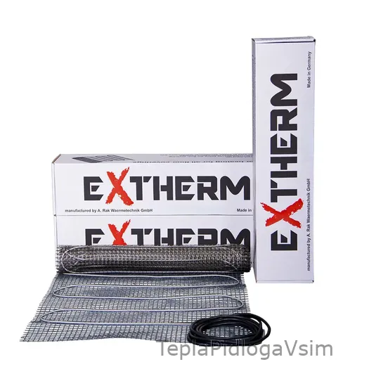 Фото 1 - Нагрівальний мат двожильний Extherm ET ECO 180 Вт/м² для укладання під плитку в плитковий клей