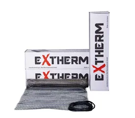 Нагрівальний мат двожильний Extherm ET ECO 180 Вт/м² для укладання під плитку в плитковий клей