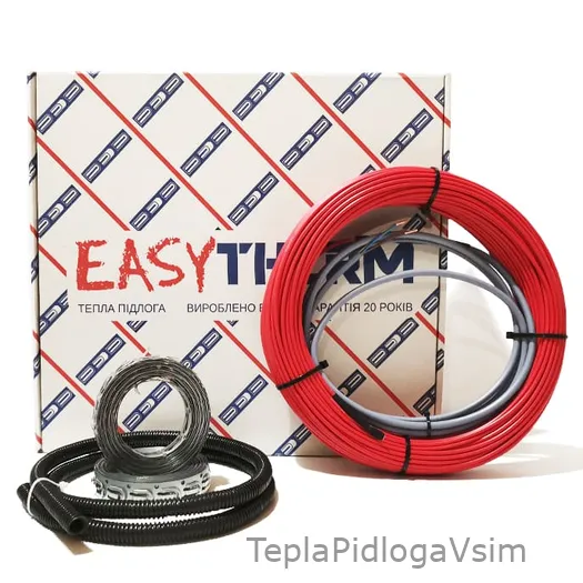 Фото 1 - Кабель нагрівальний двожильний Easytherm EC 18 Вт/м