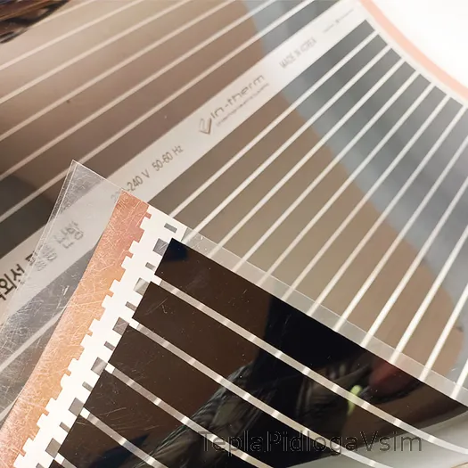 Фото 5 - Плівкова тепла підлога IN-THERM T 305 - 220 Вт/м², ширина рулону 0,5 м