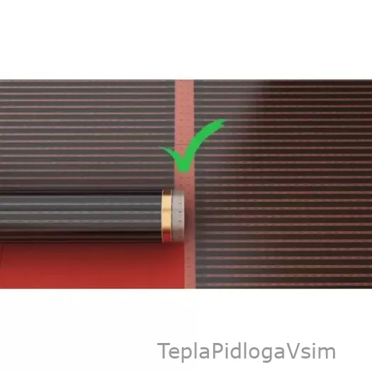 Фото 5 - Пленочный теплый пол IN-THERM T 308 - 220 Вт/м², ширина рулона 0,8 м