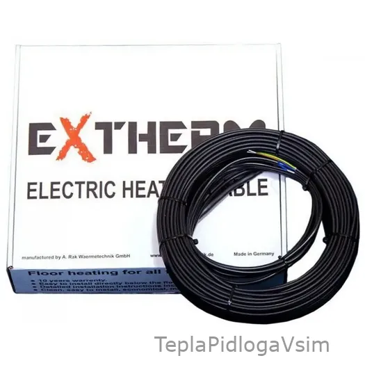 Фото 2 - Кабель двожильний нагрівальний Extherm ETT ЕСО 30