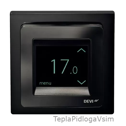 Фото 1 - Термостат DEVIregTM Touch Чорний