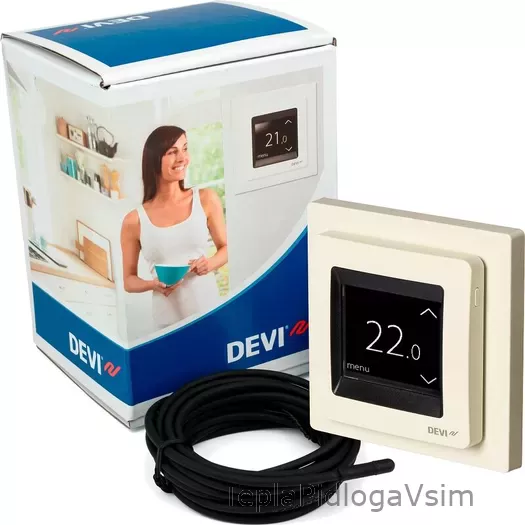 Фото 3 - Термостат DEVIregTM Touch Cлоновая кость