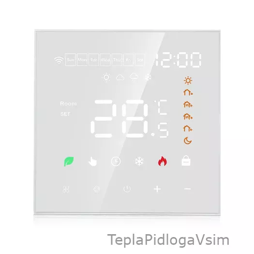 Фото 1 - Терморегулятор In-Therm PT 082 Белый