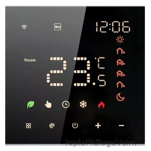 Фото 1 - Терморегулятор In-Therm PWT 082 Wi-Fi Черный