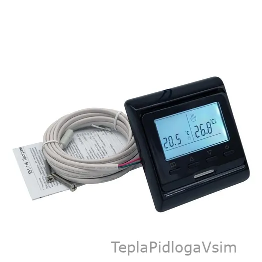 Фото 5 - Терморегулятор In-Therm E 51 Черный матовый