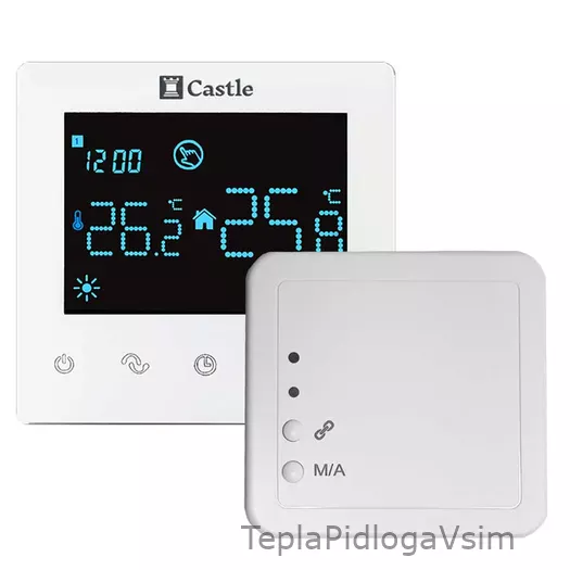 Фото 2 - Терморегулятор програмний для котлів Castle Q5-RF (радіоканал)