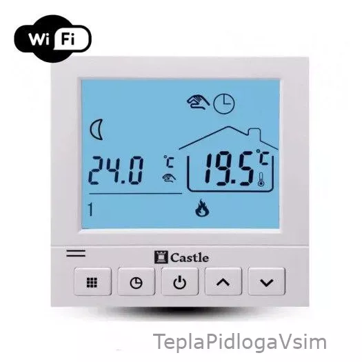 Фото 2 - Терморегулятор програмуючий для котлів Castle АС819G WI-FI
