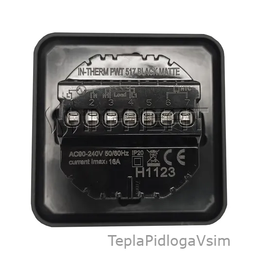 Фото 4 - Терморегулятор In-Therm PWT 517 Wi-Fi Черный матовый