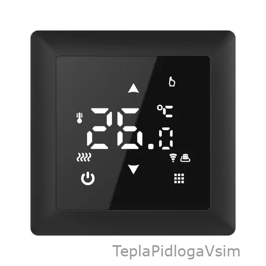 Фото 1 - Терморегулятор PWT 516 Wi-Fi Black Matte