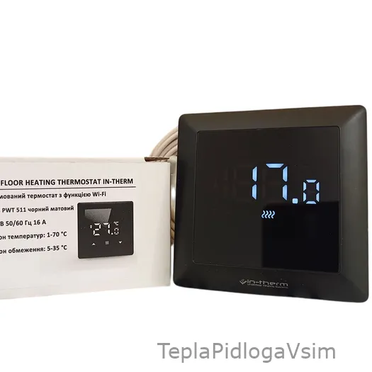 Фото 6 - Терморегулятор PWT 511 Wi-Fi Black Matte