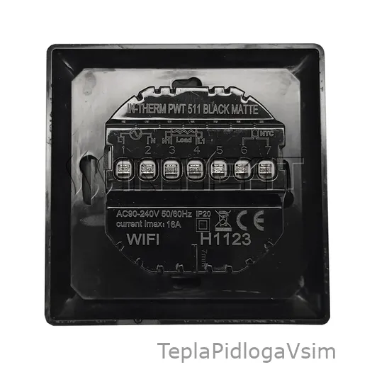 Фото 3 - Терморегулятор PWT 511 Wi-Fi Black Matte