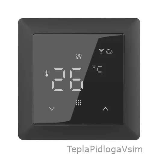 Фото 1 - Терморегулятор PWT 511 Wi-Fi Black Matte
