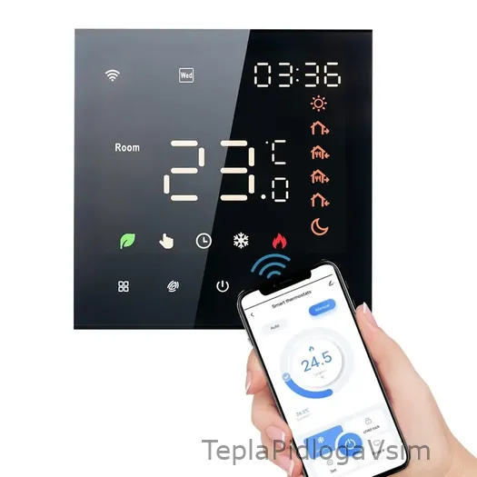 Фото 6 - Терморегулятор In-Therm PWT 081 Wi-Fi Чорний