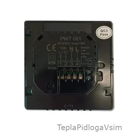 Фото 4 - Терморегулятор In-Therm PWT 081 Wi-Fi Чорний