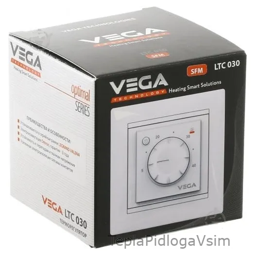 Фото 4 - Терморегулятор механический VEGA 030 Слоновая кость