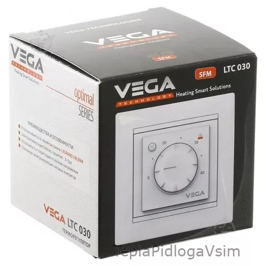 Фото 4 - Терморегулятор механічний VEGA 030 Слонова кістка