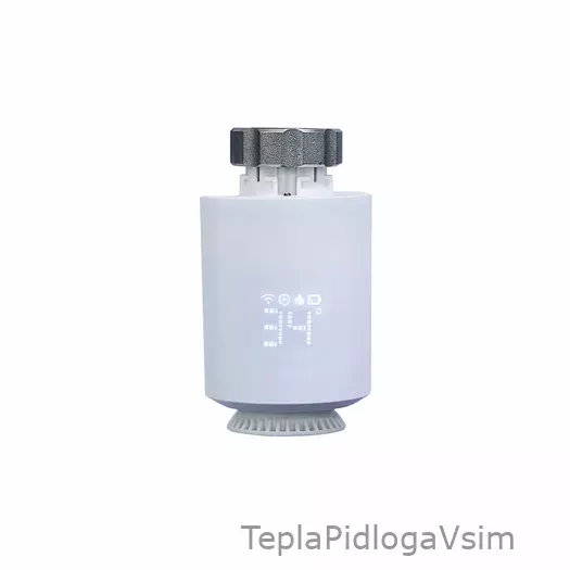 Фото 1 - Термоголовка для радіатора In-Therm ME167 з функцією Zigbee/Wi-Fi