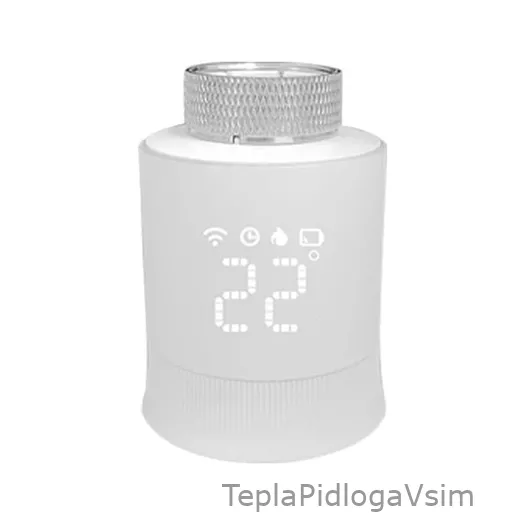 Фото 1 - Термоголовка для радиатора In-Therm ME168 с функцией Zigbee/Wi-Fi
