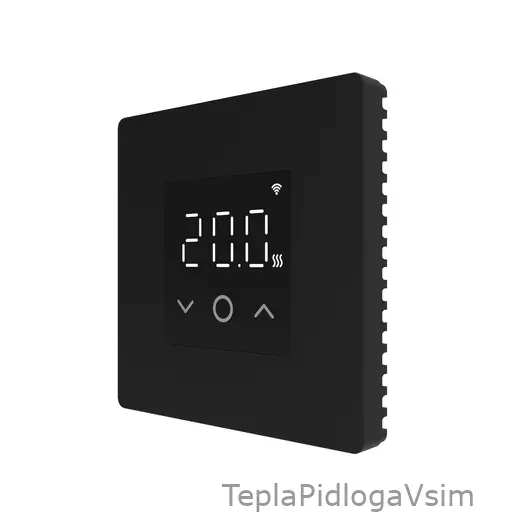 Фото 3 - Терморегулятор In-Therm PT 030 SL Чорний матовий