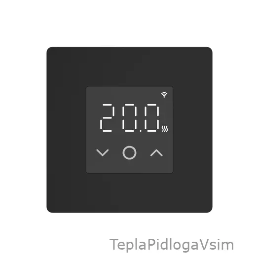 Фото 1 - Терморегулятор In-Therm PT 030 SL Чорний матовий