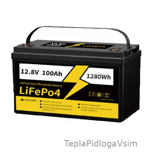 Фото 1 - IN-THERM LiFePO4 12.8V 100Ah (1280 Вт)