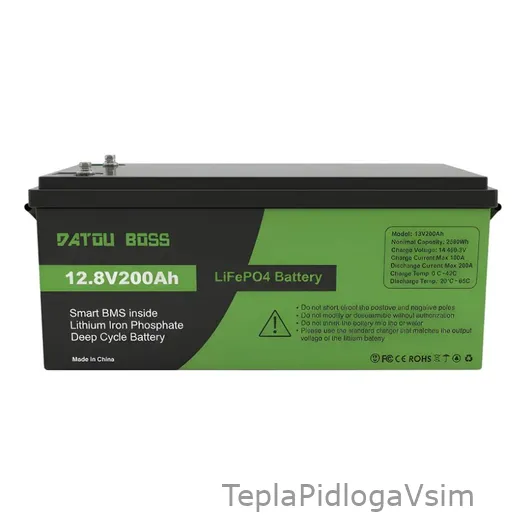 Фото 1 - Акумулятор Datou Boss LiFePO4 12.8V 200Ah