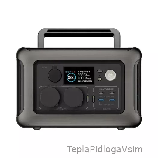 Фото 1 - Зарядна станція Allpowers R600 600 W 299 Wh