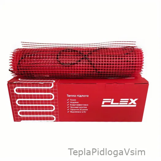 Фото 1 - Нагрівальний мат двожильний FLEX EHM-175 (175 Вт/м²)