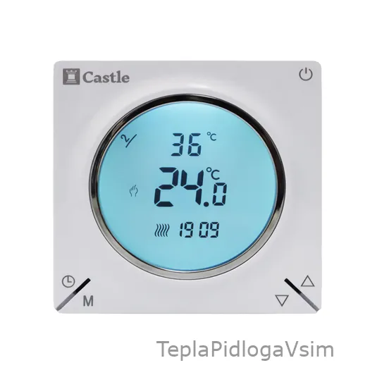Фото 1 - Терморегулятор программируемый Castle AC829H Wi-Fi (белый)