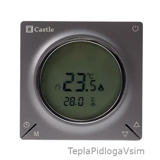 Фото 1 - Терморегулятор програмований Castle AC829H Wi-Fi (графіт)