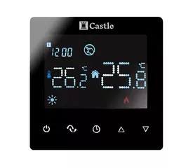 Терморегулятор програмований Castle AC606H Wi-Fi (чорний)