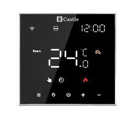 Терморегулятор програмований Castle AC602H Wi-Fi Чорний