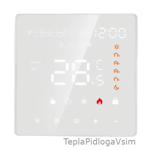 Фото 1 - Терморегулятор програмований IN-THERM PWTG 081 Wi-Fi (білий)
