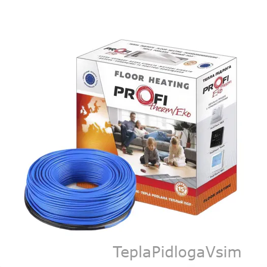 Фото 1 - Двожильний нагрівальний кабель PROFI THERM Eko Flex