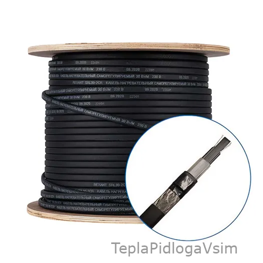 Фото 1 - Саморегулирующийся нагревательный кабель In-Therm SRL 16 Вт