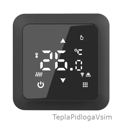 Фото 1 - Терморегулятор In-Therm PWT 517 Wi-Fi Чорний глянець