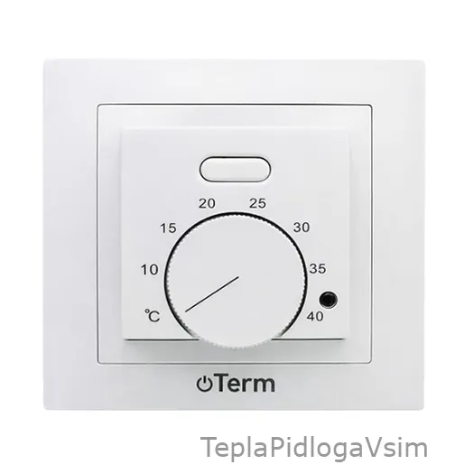 Фото 1 - Терморегулятор Ecoterm Unica Білий
