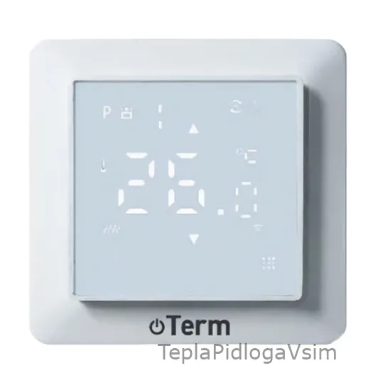 Фото 1 - Терморегулятор Ecoterm LED Wi-Fi Белый