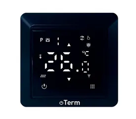 Терморегулятор Ecoterm LED Чорний