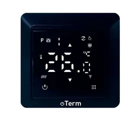 Терморегулятор Ecoterm LED Чорний