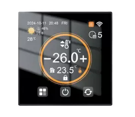 Терморегулятор Ecoterm Touch Screen Room Черный