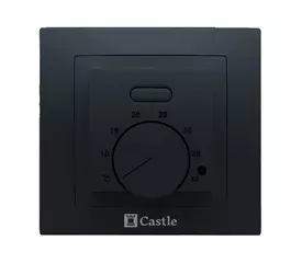 Терморегулятор механический Castle AC308 Черный глянец