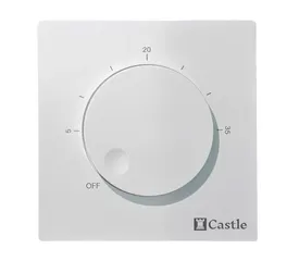 Терморегулятор механічний Castle AC309 Білий матовий