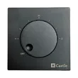 Фото 1 - Терморегулятор механічний Castle AC309 Чорний матовий