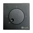 Фото 1 - Терморегулятор механический Castle AC309 Черный матовый